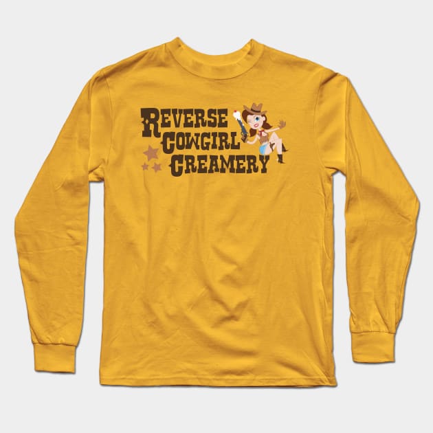 The Reverse Cowgirl Creamery Long Sleeve T-Shirt by RCC2014